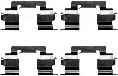 HELLA PAGID 8dz355202641 -  Комплектующие, колодки дискового тормоза